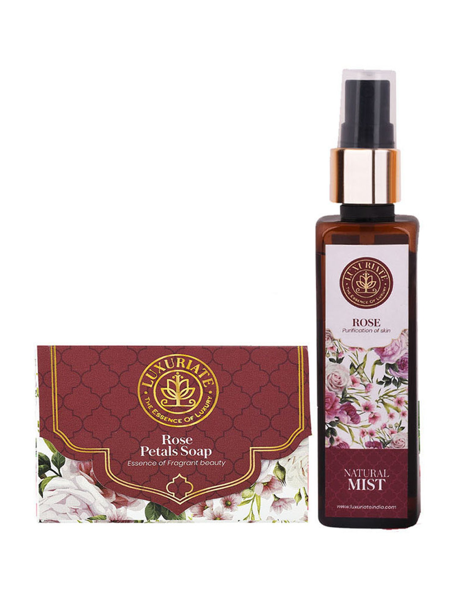 Luxuriate Rose Essence Beauty Soap and Mist Spray Combo