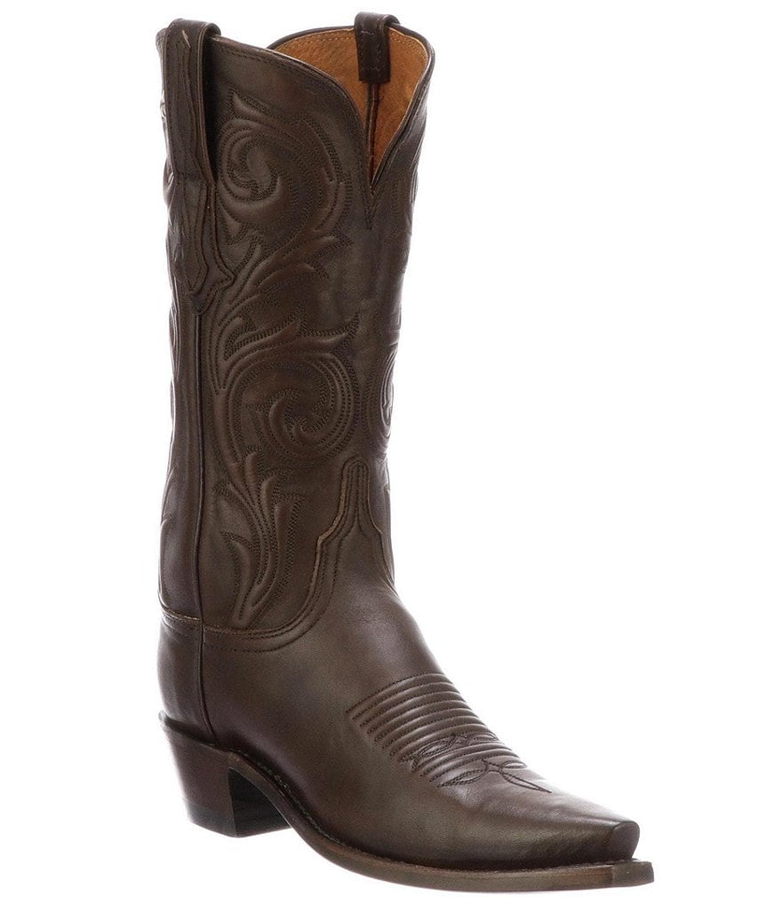 Lucchese Nicole Corded Leather Western Boots