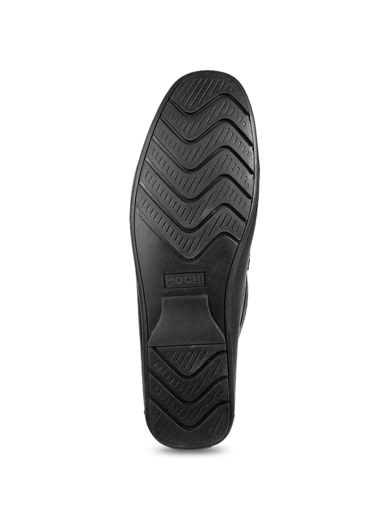 Mochi Men's Black Casual Loafers