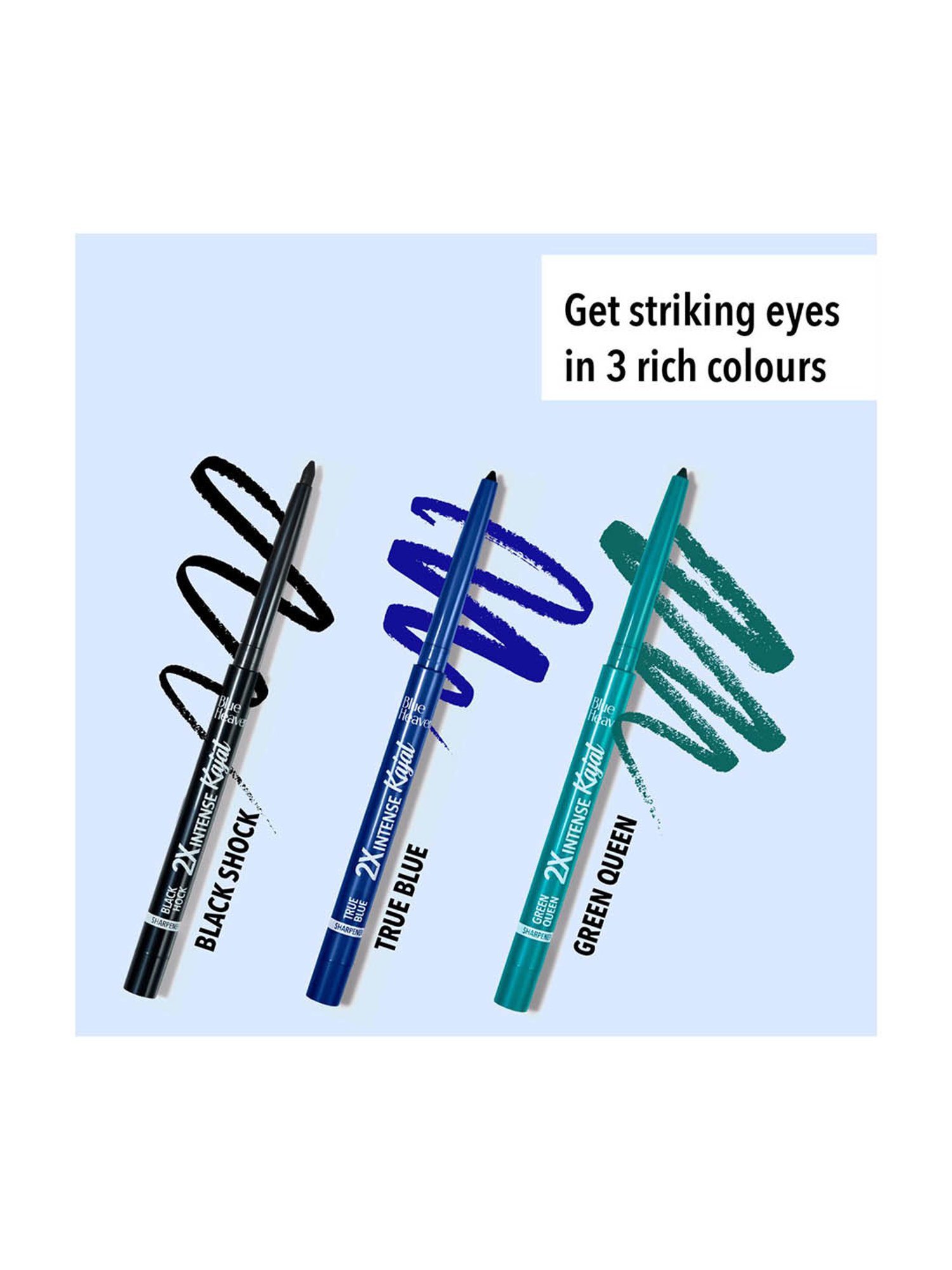 Matt Look Single Stroke Super Glide Eyeliner Kohl Kajal Bottle Green - 1.3 gm