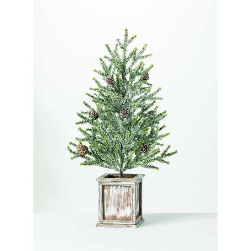 Sullivans 2' Potted Pine Artificial Tree 24"H Green
