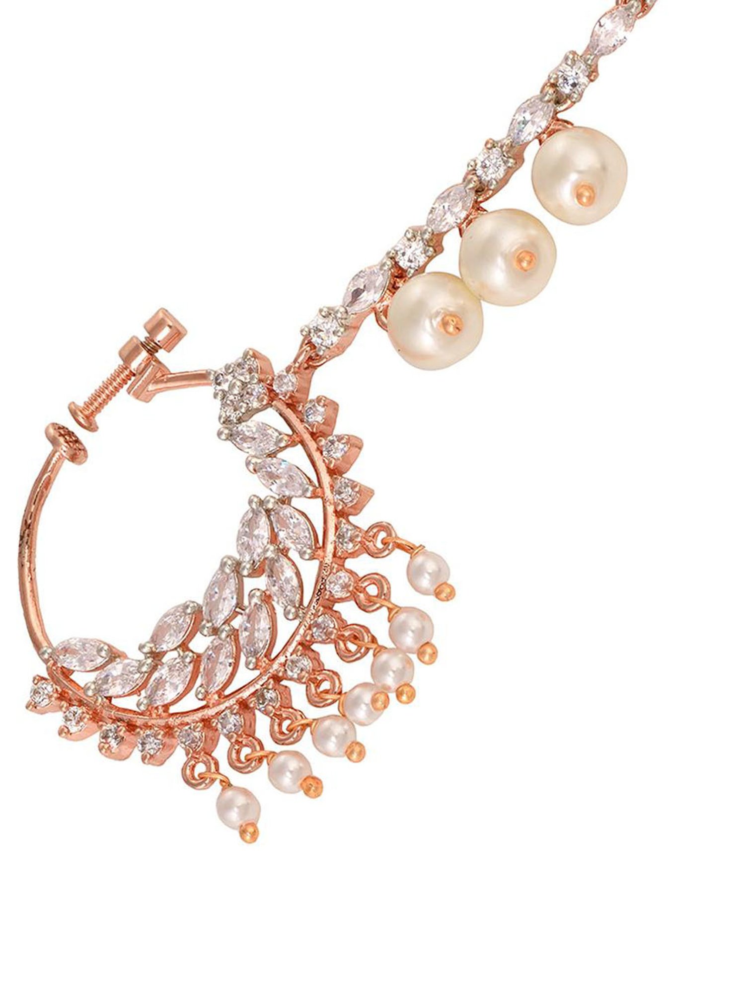 Teejh Aahna Silver Nose Ring