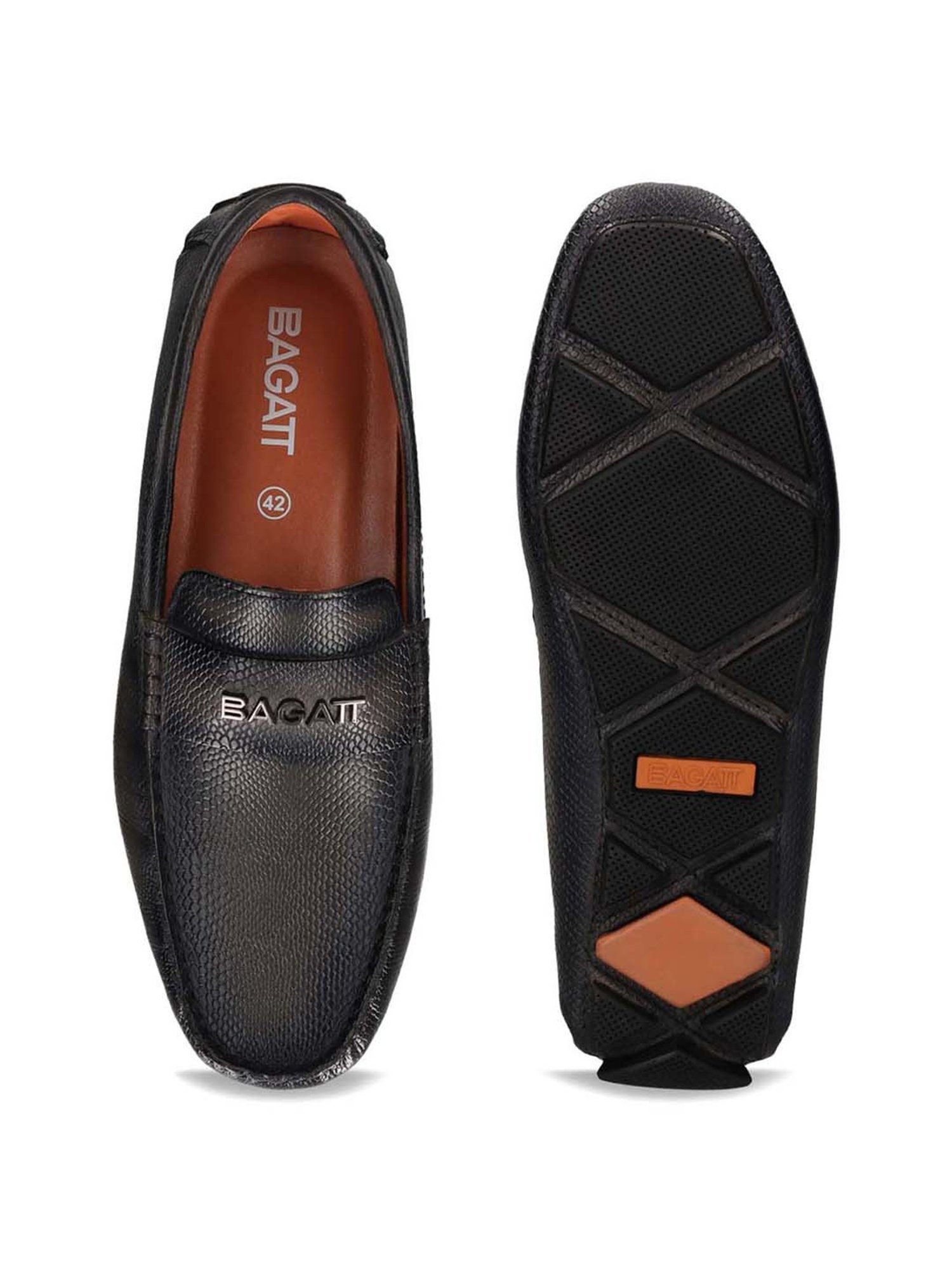 Bagatt Men's Hexa Black Loafers