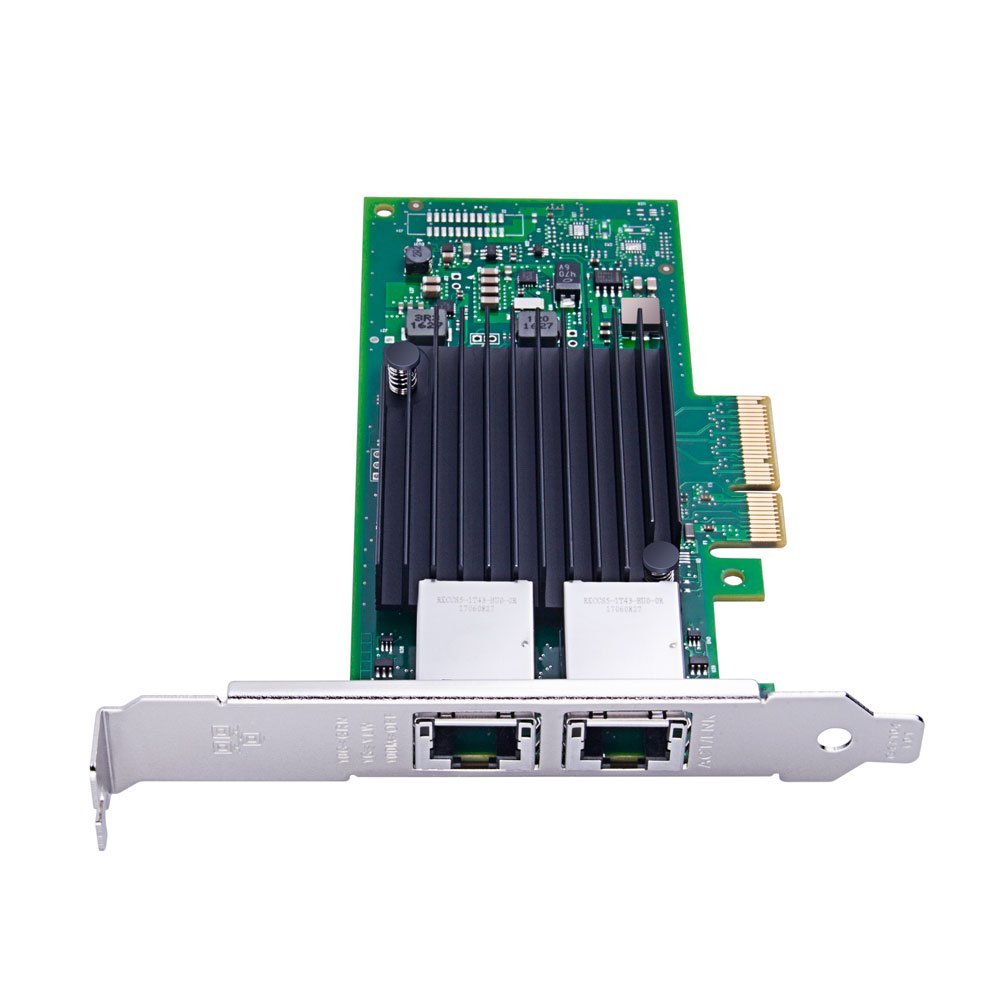 Compatible Intel X550-T2, 10GbE Converged Network Adapter(NIC), X550 Chipset, PCI-E X4, Dual RJ45 Copper Port CNA
