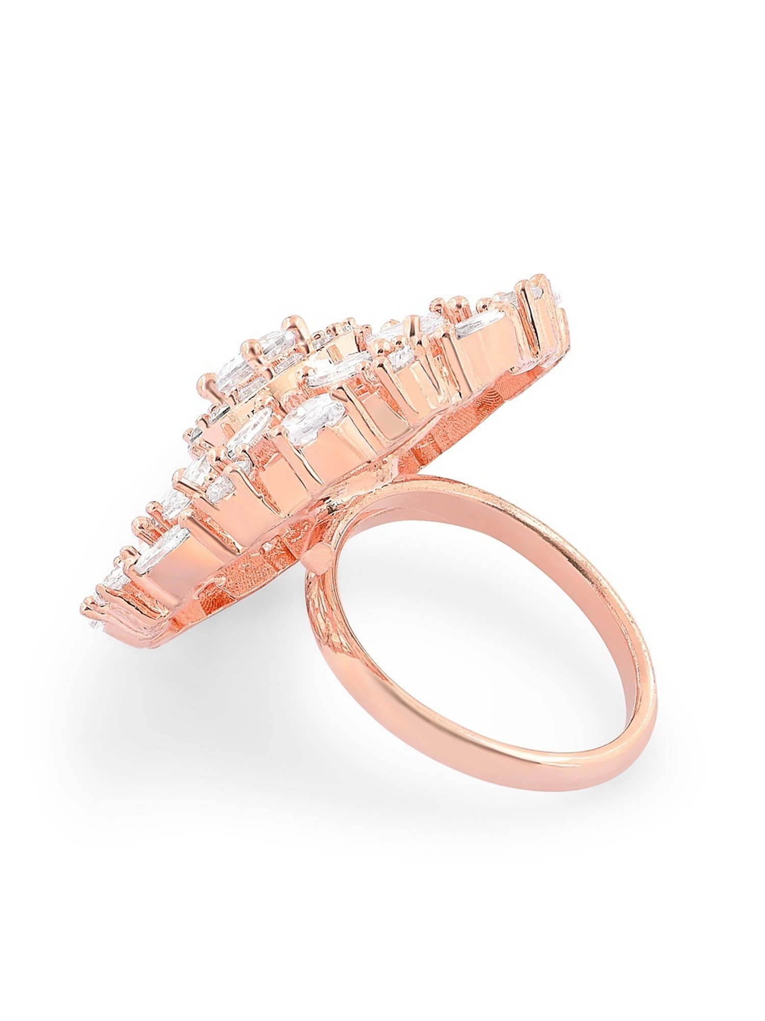 Accessorize London Women's Jewel Embellished Rings Set Of Three White