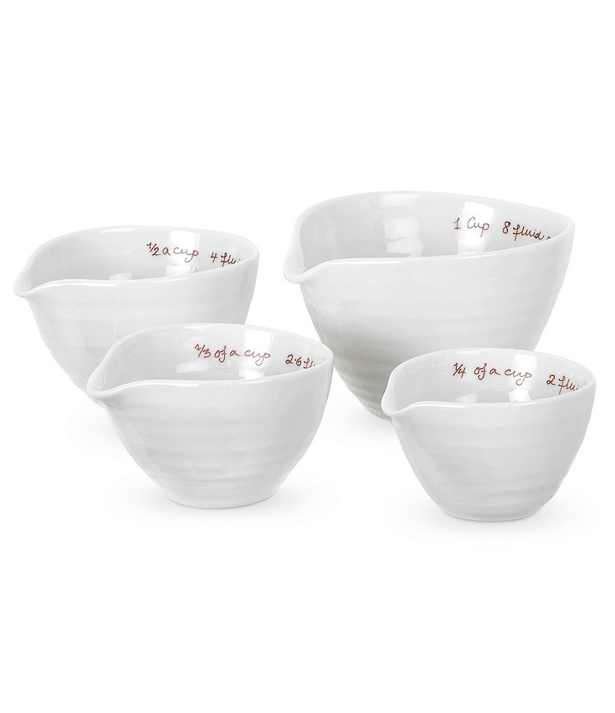 Sophie Conran for Portmeirion 4-Piece White Measuring Cup Set