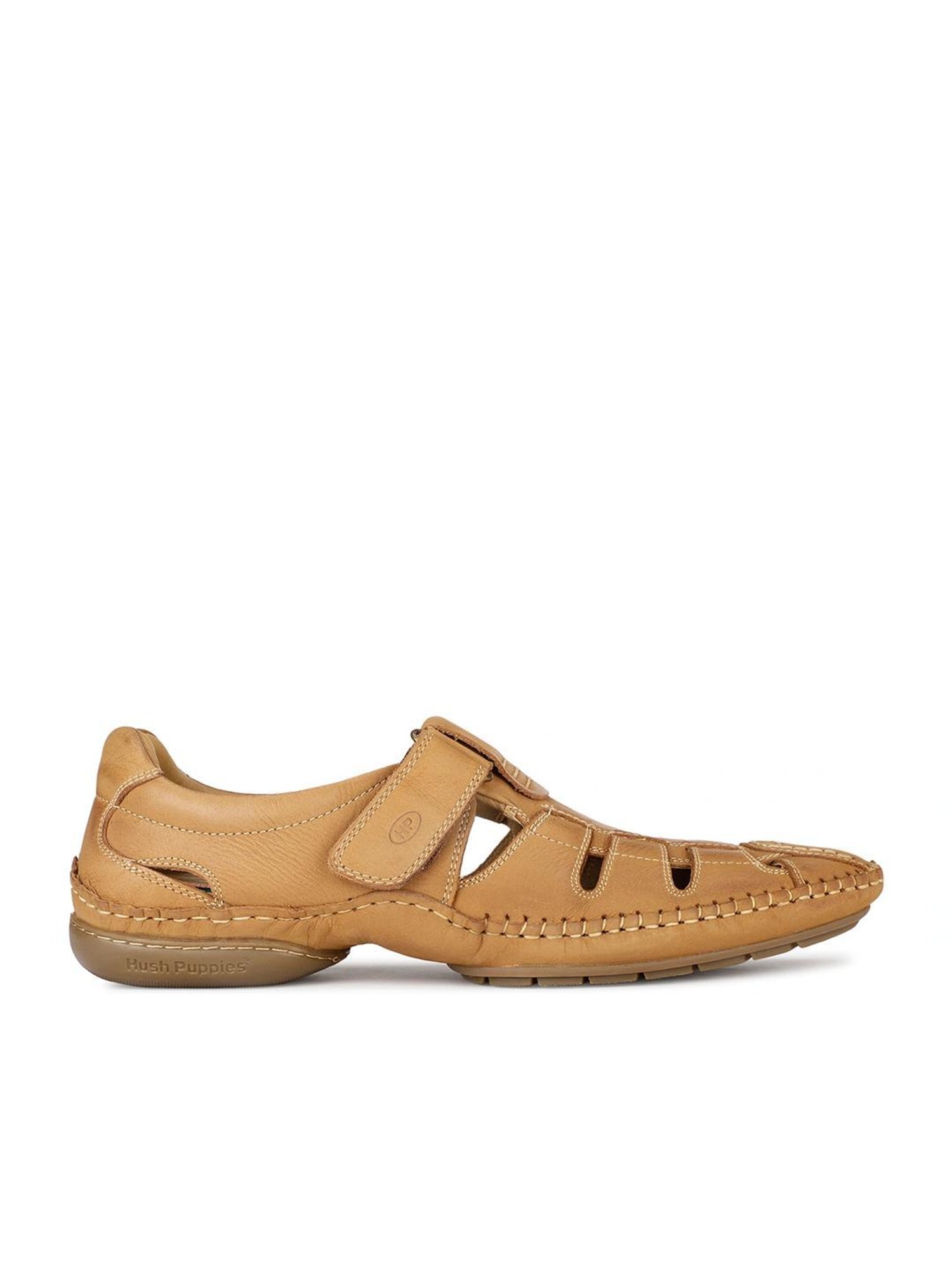 Hush Puppies by Bata Men's CASH 2.0 Tan Fisherman Sandals