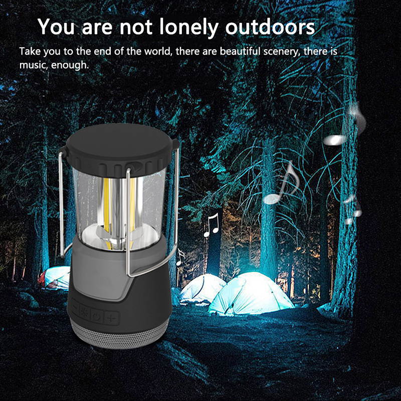 6700mAh Portable Bluetooth Speaker LED Camping Lantern, Outdoor LED Light Speaker with Wireless charging, Survival Kits for Hurricane, Emergency Light For Storm, Outages etc..