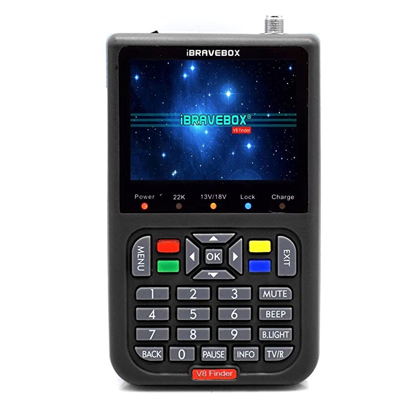 Satellite Detector,  DVB-S2 V8 Finder Digital Satellite Finder with 3.5 inch LCD Digital Display