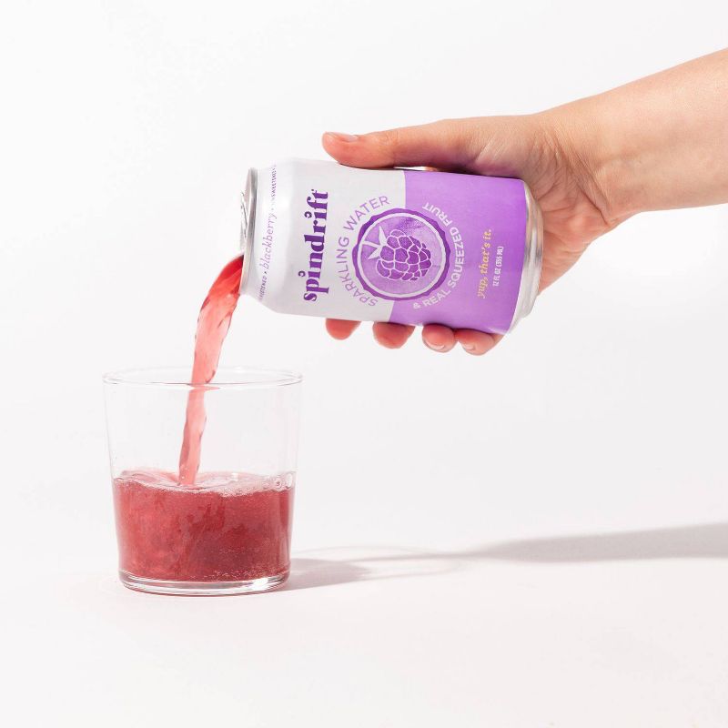 Spindrift Sparkling Water Blackberry -8pk/12 fl oz Cans