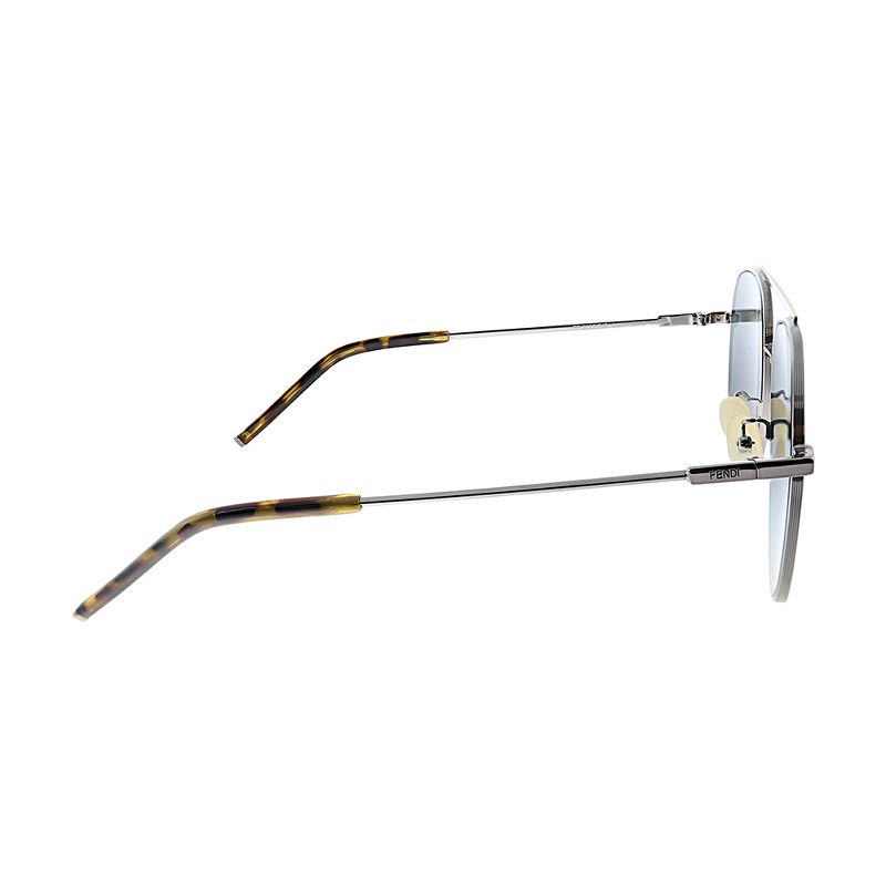 Fendi  6LB T4 Unisex Aviator Sunglasses Silver 60mm