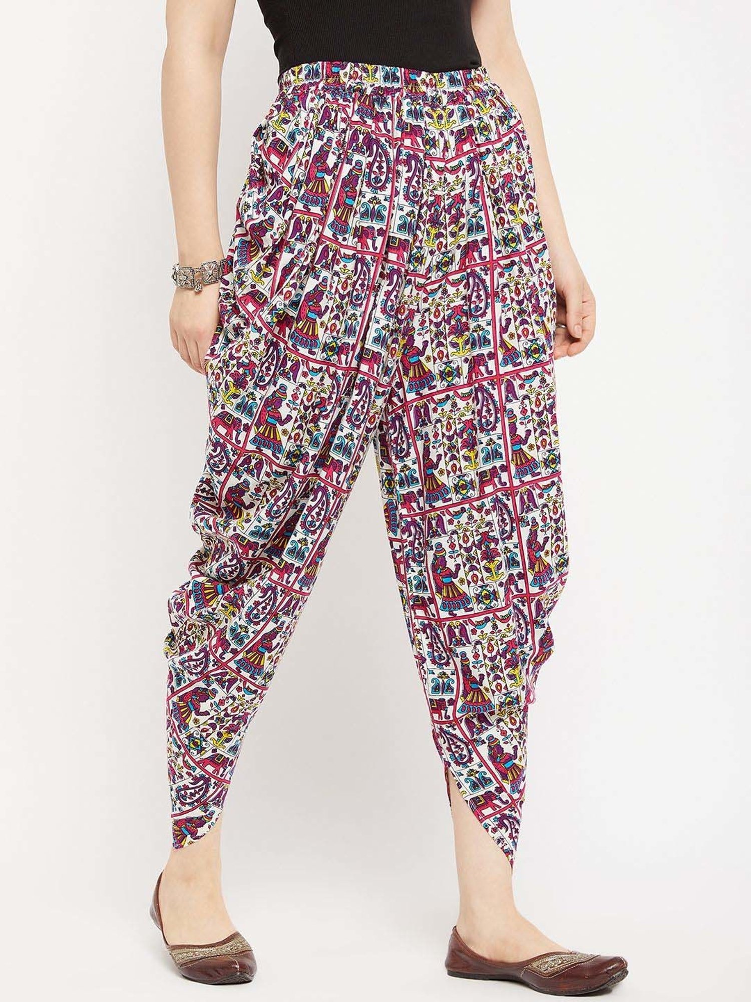 Castle Multicolored Printed Dhoti Pants