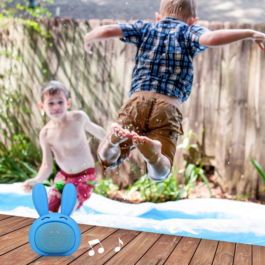 Compact iCute Bluetooth Wireless Speaker Blue Rabbit