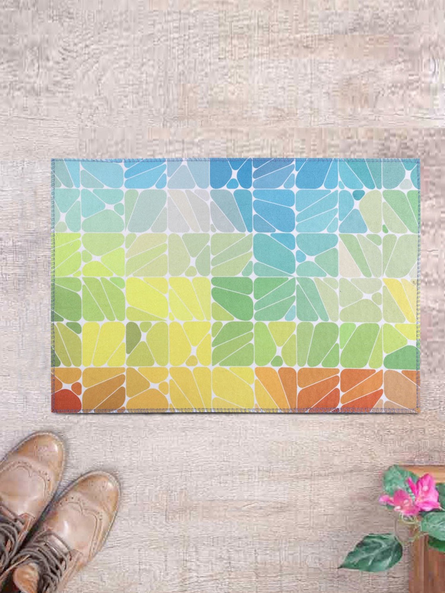 Romee Multi Polyester Abstract Doormats