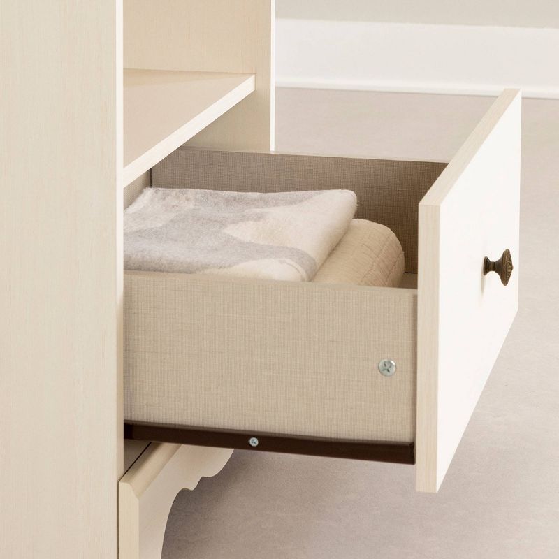 Lyara 1 Drawer Nightstand White Wash - South Shore