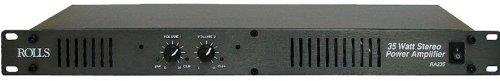 Rolls RA235 19" x 1.75" x 5" Stereo 35W Channel Power Amp