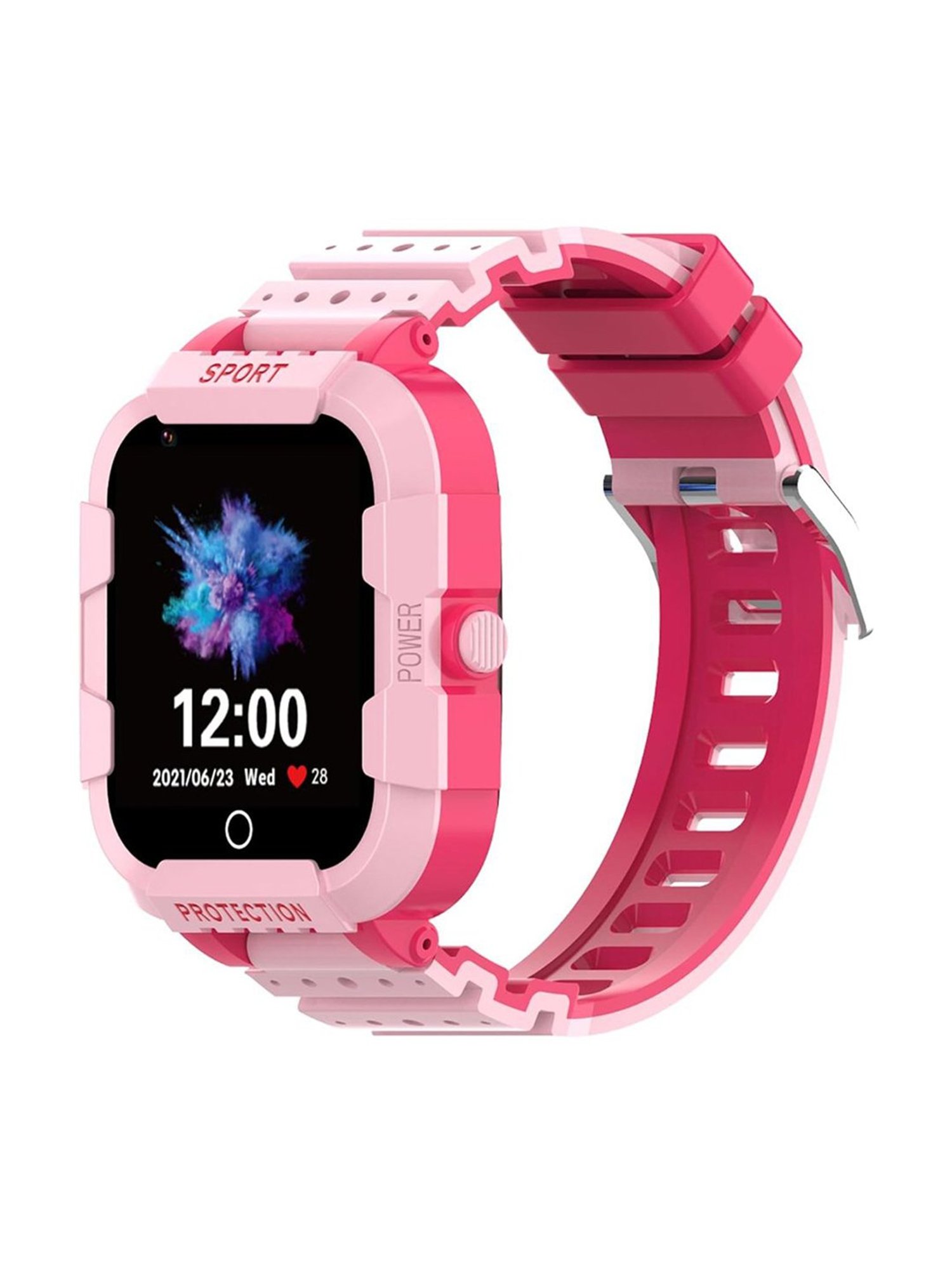 Turet Gator 2.0 Kids GPS Tracker, LTE Smartwatch for Kids with Voice & Video Call (Pink)