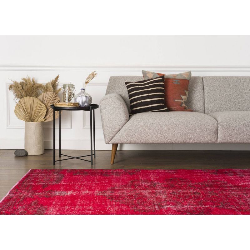 4'9"x8'2" Vintage One-of-a-Kind Bertwalda Rug Red - Revival Rugs