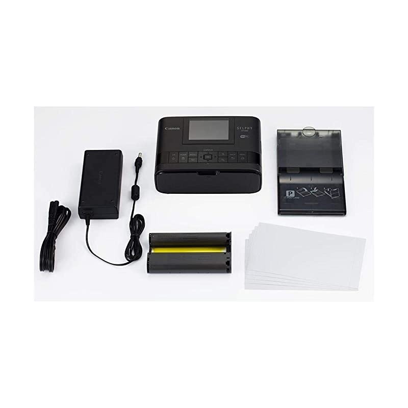 SELPHY CP1300 Compact Photo Printer Battery Bundle (Black)