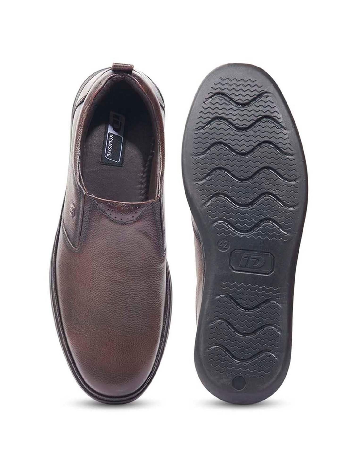 ID Men's Brown Formal Loafers