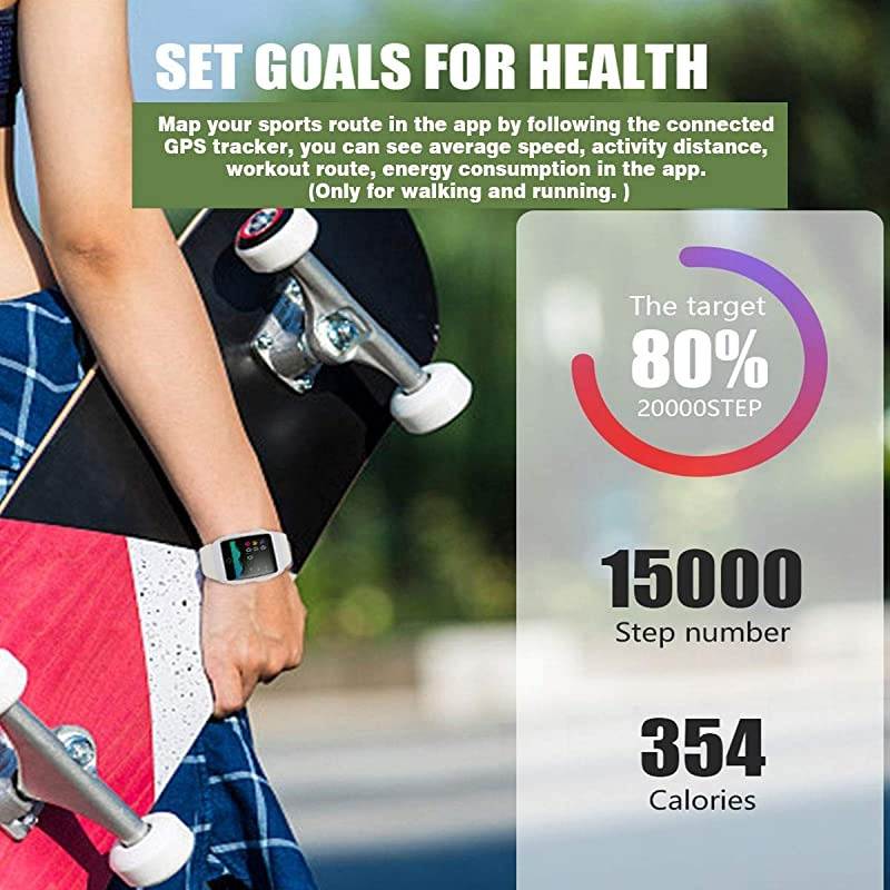 Watch for Kids Women Men,Fitness Tracker with Heart Rate Blood Pressure/Blood Oxygen Monitor Sleep Monitor,IP68 Swimming Waterproof with Pedometer Calorie Step Counter for phone