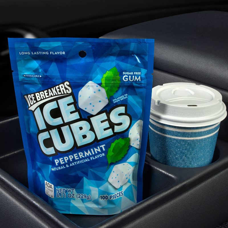 Ice Breakers Ice Cubes Peppermint Sugar-Free Gum - 100ct