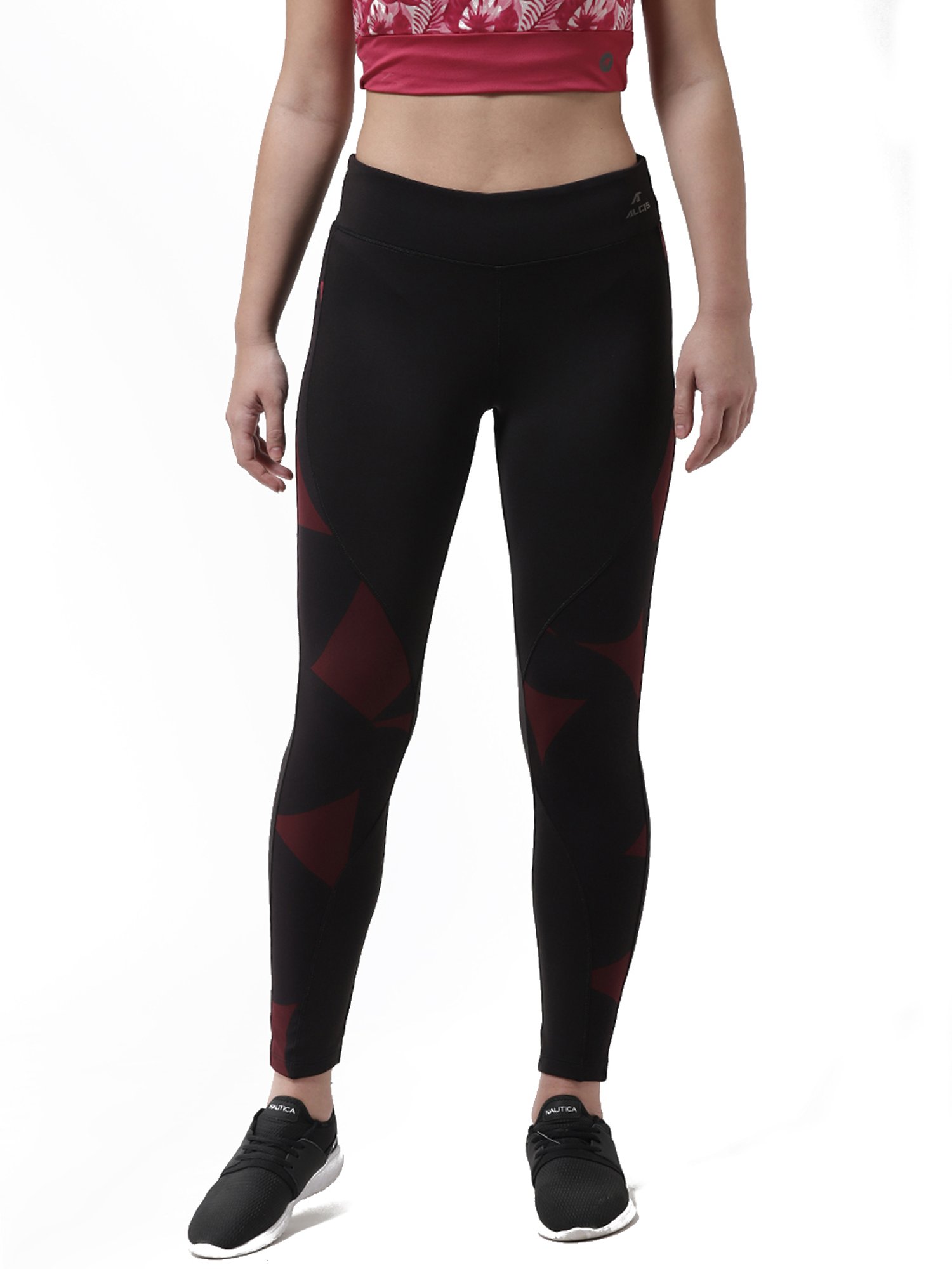 ALCIS Black Printed Tights