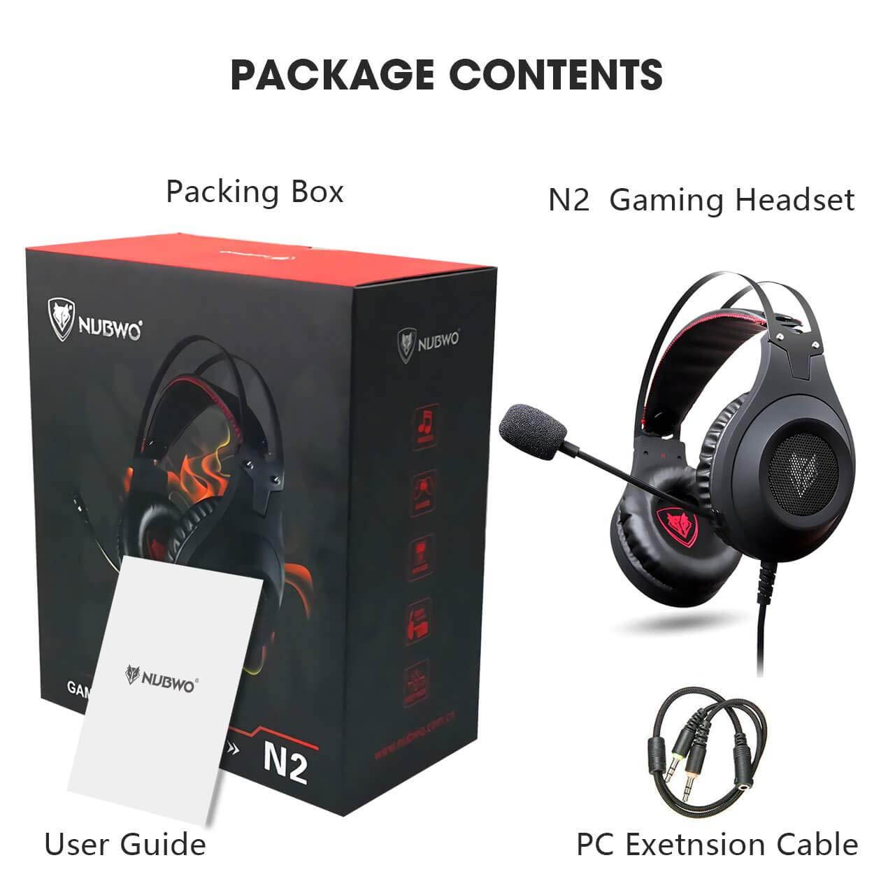 Gaming Headset, NUBWO Wired Gaming Headphones with Microphone and Volume Control for PC/Ps4/Xbox one 1 /Phone/Laptop