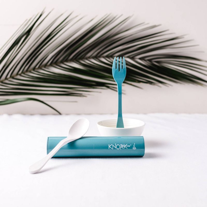 Knork 3pc Bamboo Eco Travel Silverware Set