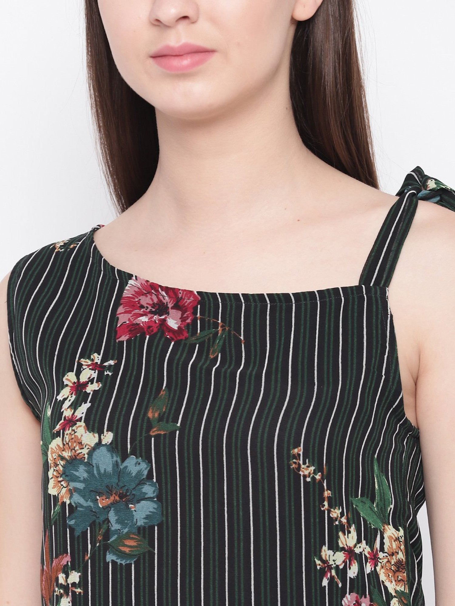 Rare Green Floral Print Top