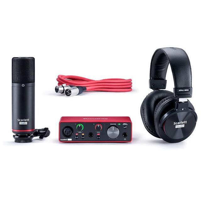 Focusrite Scarlett Solo Studio 3rd Gen 2x2 USB Audio Interface w/Mic & Headphone
