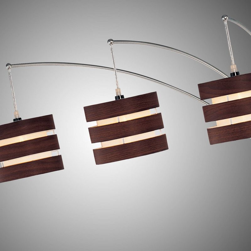 3-way Floor Lamp (Includes Light Bulb) Brown - Lite Source