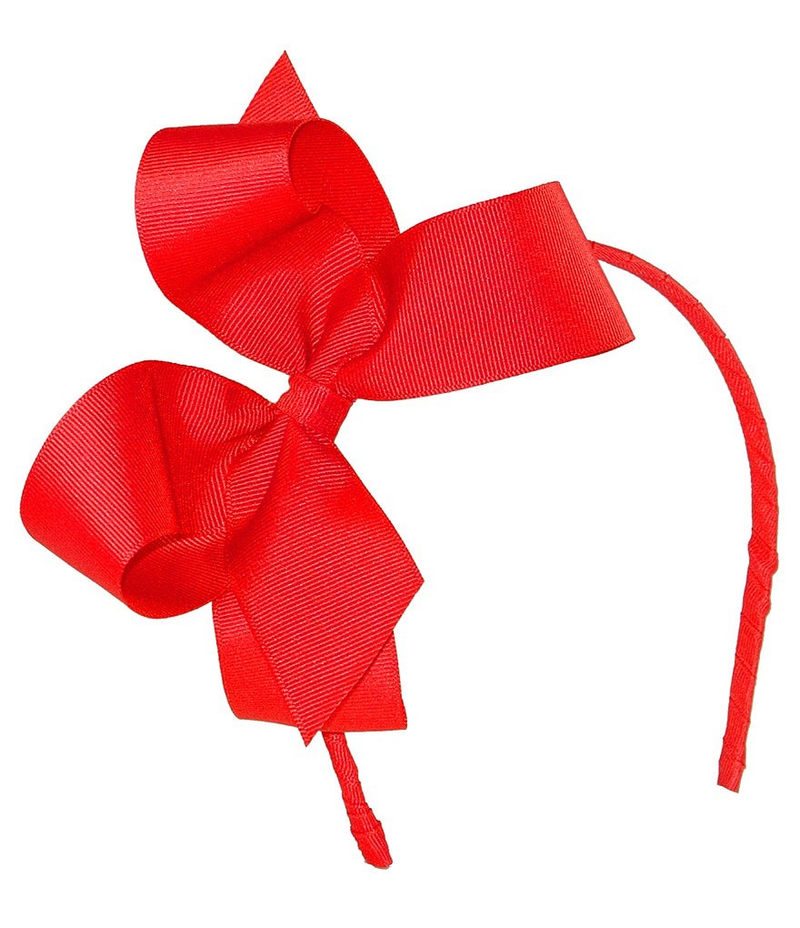 Copper Key Girls Grosgrain Bow Headband