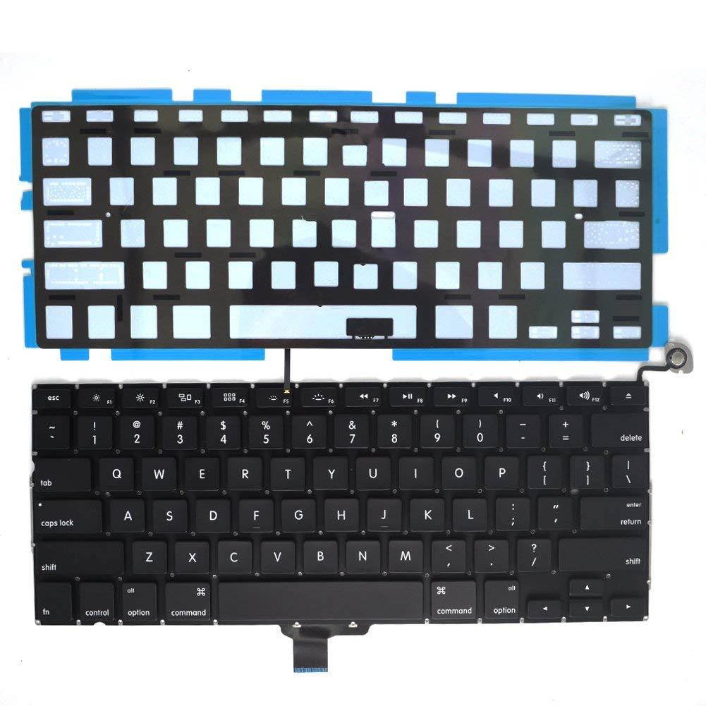 Padarsey New Laptop Replacement Keyboard with Backlight Backlit for MacBook Pro 13-inch A1278 2008-2015 Year with 80Pce Keyboard Screws
