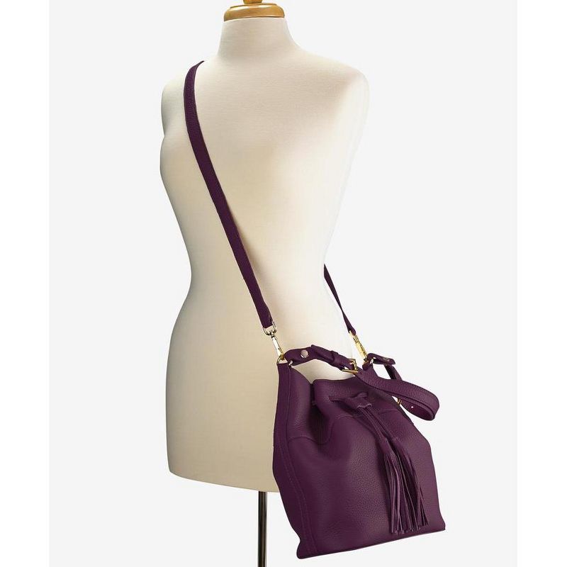 GiGi New York Purple Jenn Bucket Bag Bag