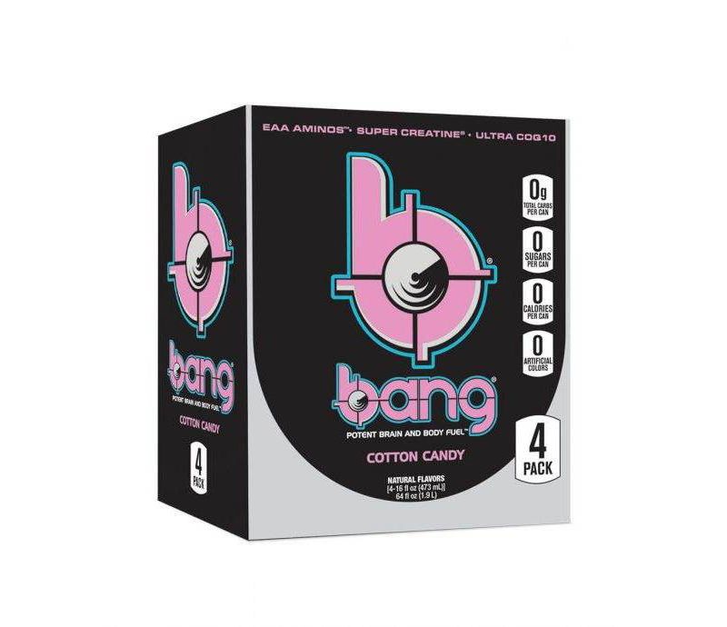 BANG Cotton Candy Energy Drink - 4pk/16 fl oz Can