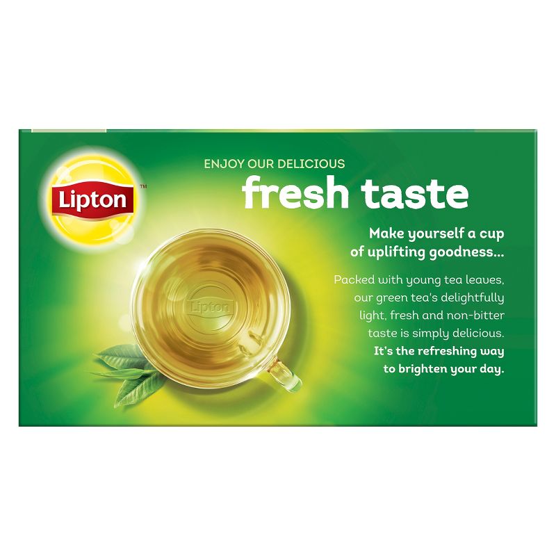Lipton White Mangosteen Peach Green Tea Superfruit - 20ct