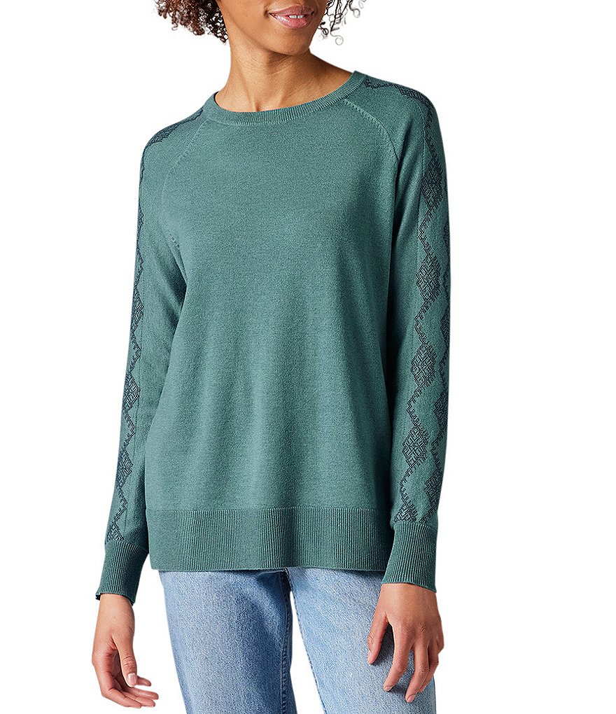 SmartWool Shadow Pine Needlepoint Crew Neck Long Sleeve Sweater