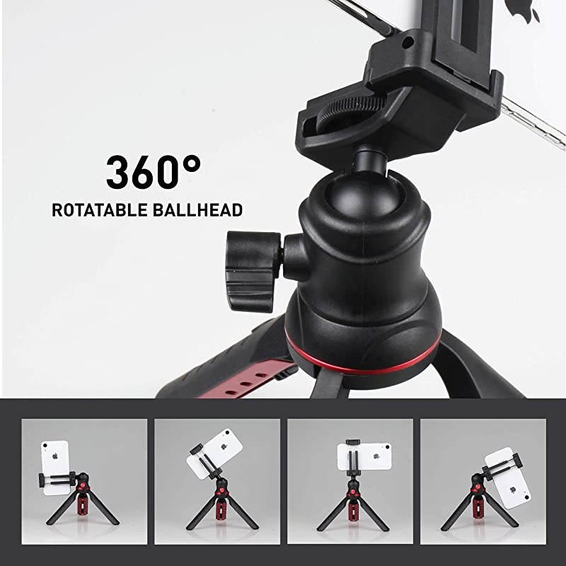 Journalist MK II Mini Tripod Smartphone Stabilizer Rig Hand Grip Table Tripod Rotatable Ball Head Adjustable Leg DSLR Mirrorless Camera iPhone Samsung Galaxy Google Pixel
