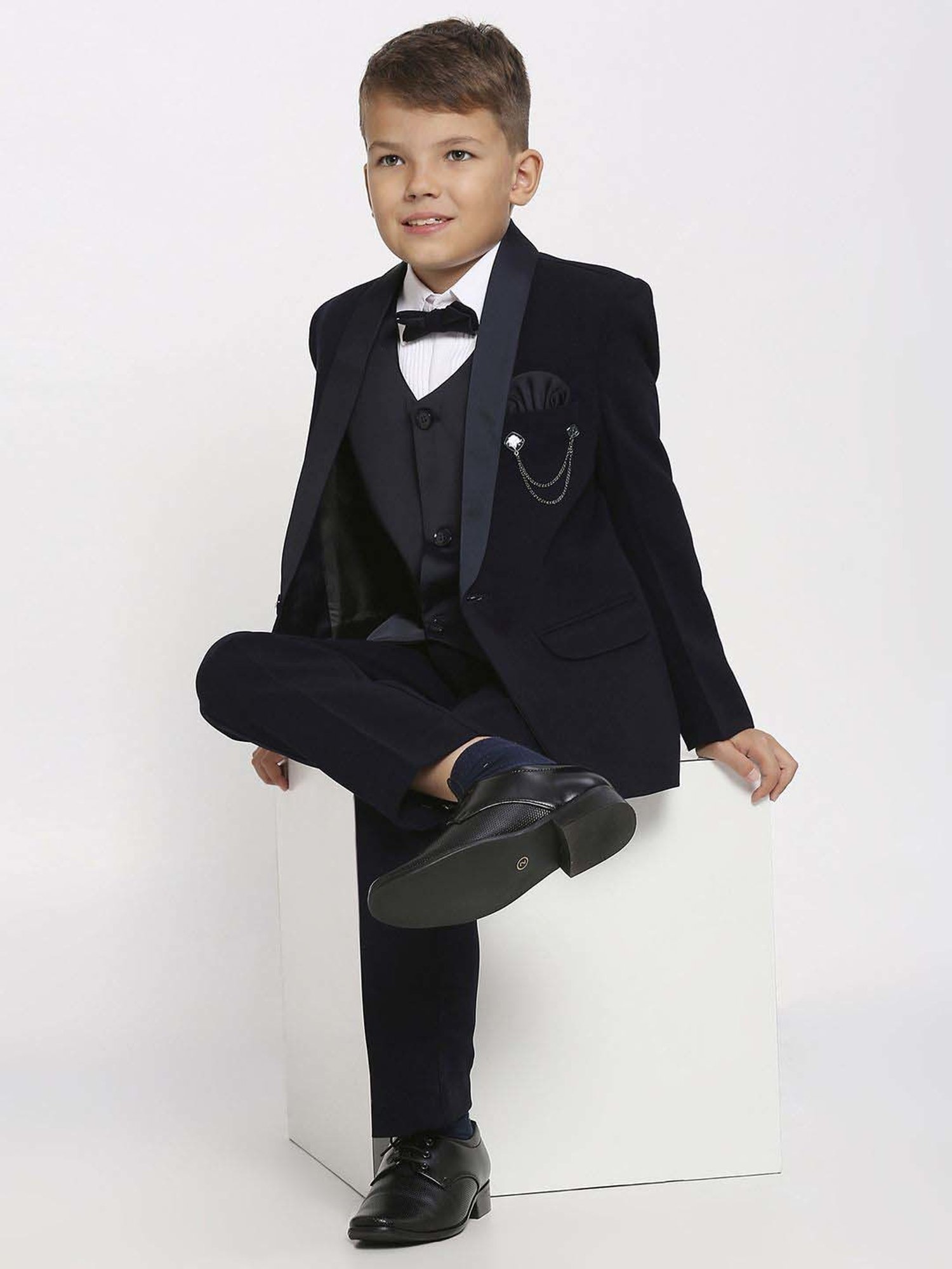 Blue Giraffe Kids Black & Pink Regular Fit Shirt Set