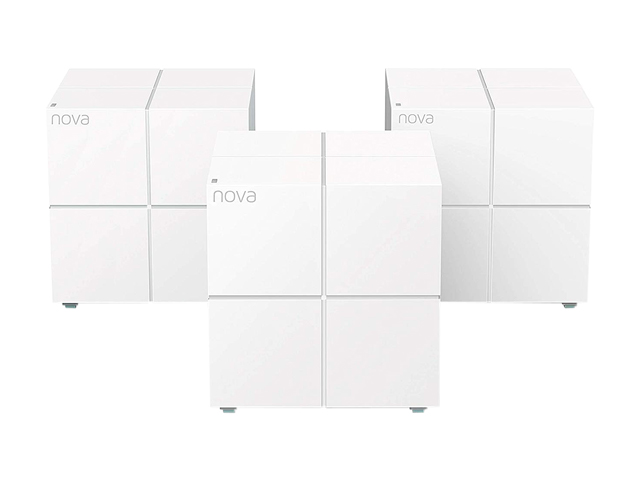 Tenda Nova MW6(1-pack) Whole Home Mesh WiFi System Coverage up to 2,000 sq.ft, 1-2 bedrooms, Plug and Play, Works with Alexa,Parental Controls,2 Gigabit Ports/Unit