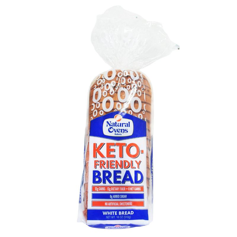 Natural Ovens Keto Friendly White Bread - 18oz