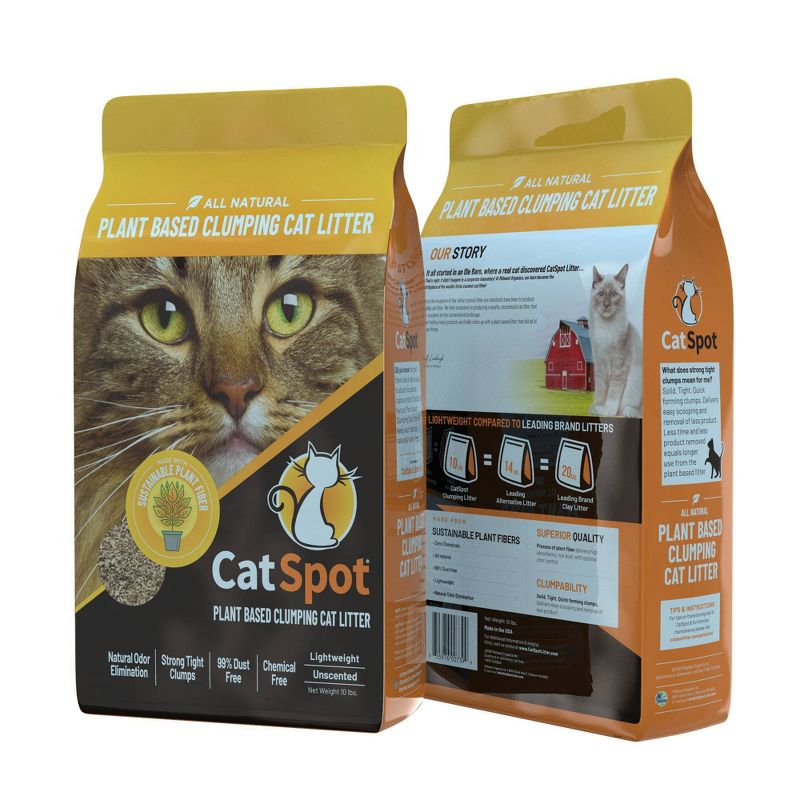 CatSpot All Natural Plant Based Clumping Cat Litter - 10lbs