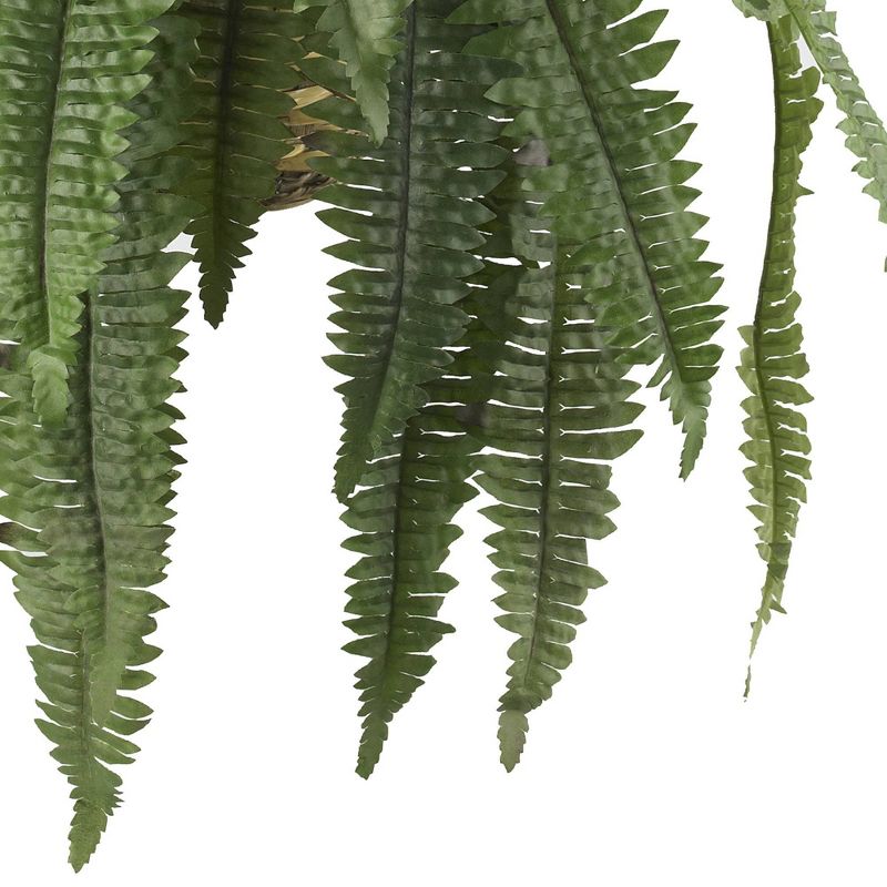 Nearly Natural Large Boston Fern Hanging Basket