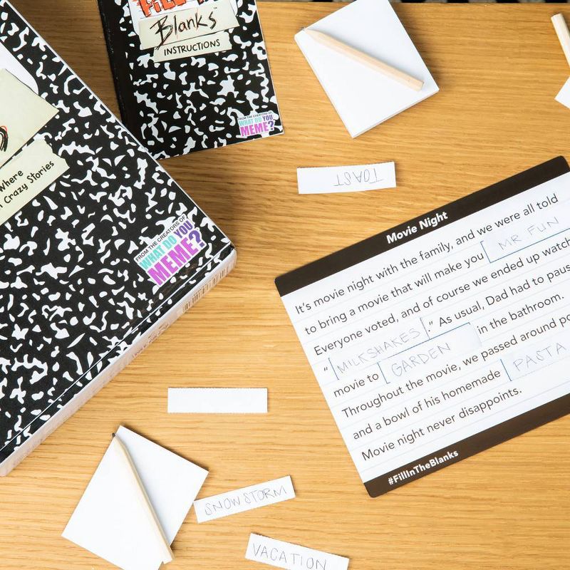 Fill In The Blanks Card Game