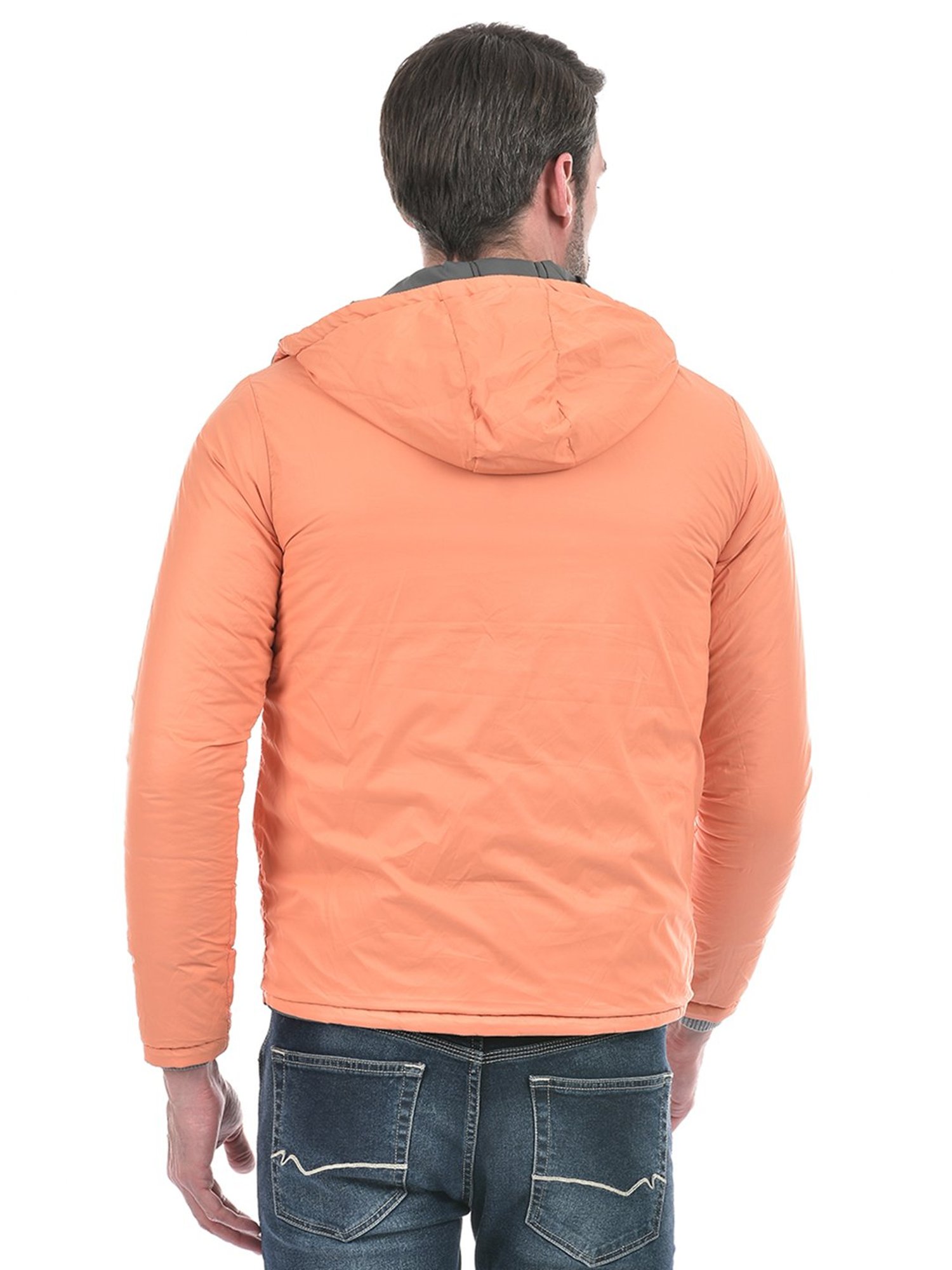 Integriti Grey & Neon Orange Regular Fit Reversible Jacket