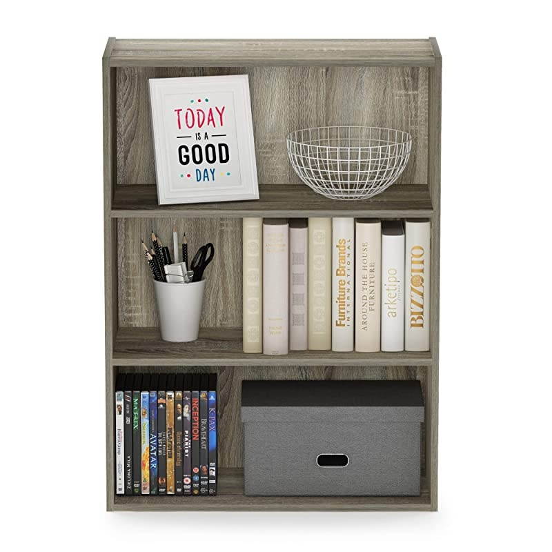 Pasir 3 Tier Open Shelf, Sonoma Oak