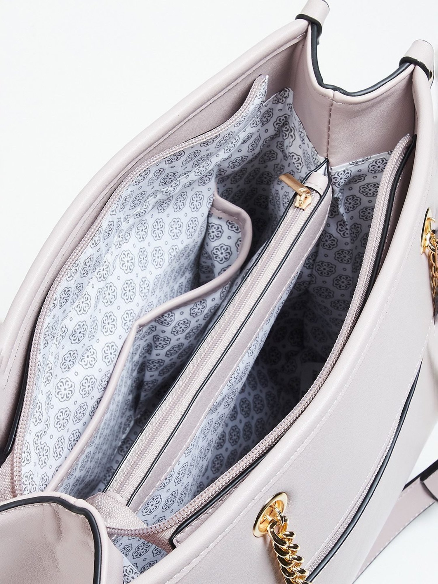 Code by Lifestyle Lilac Textured Tote Bag