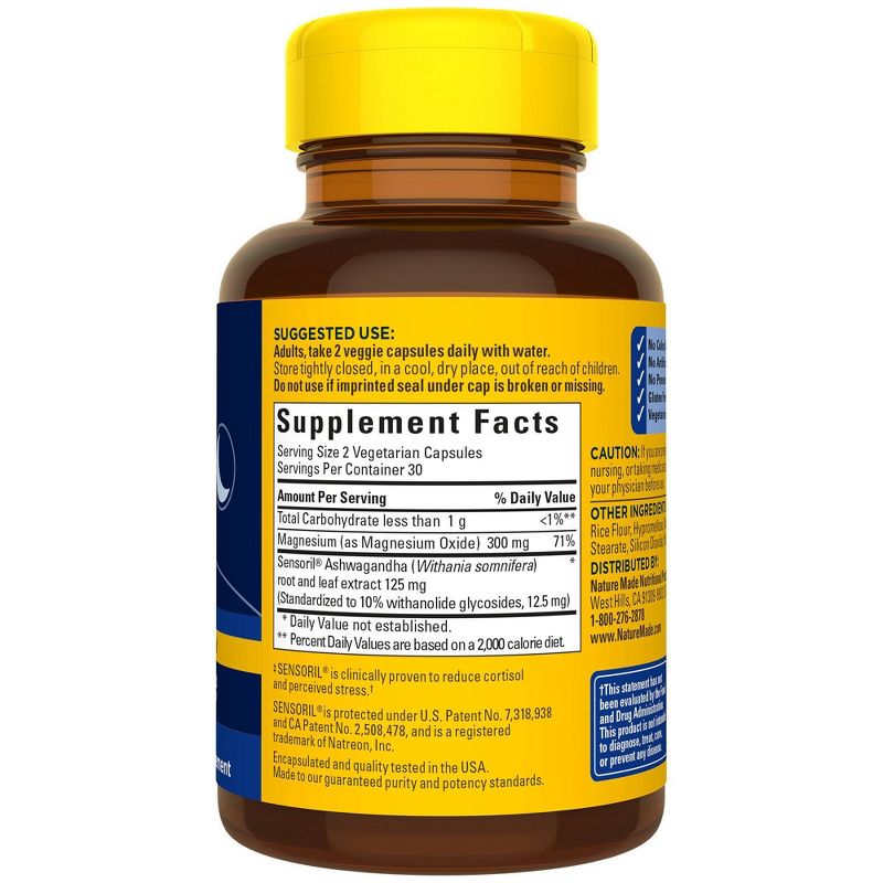 Nature Made Calm & Relax Veggie Capsules - 60ct