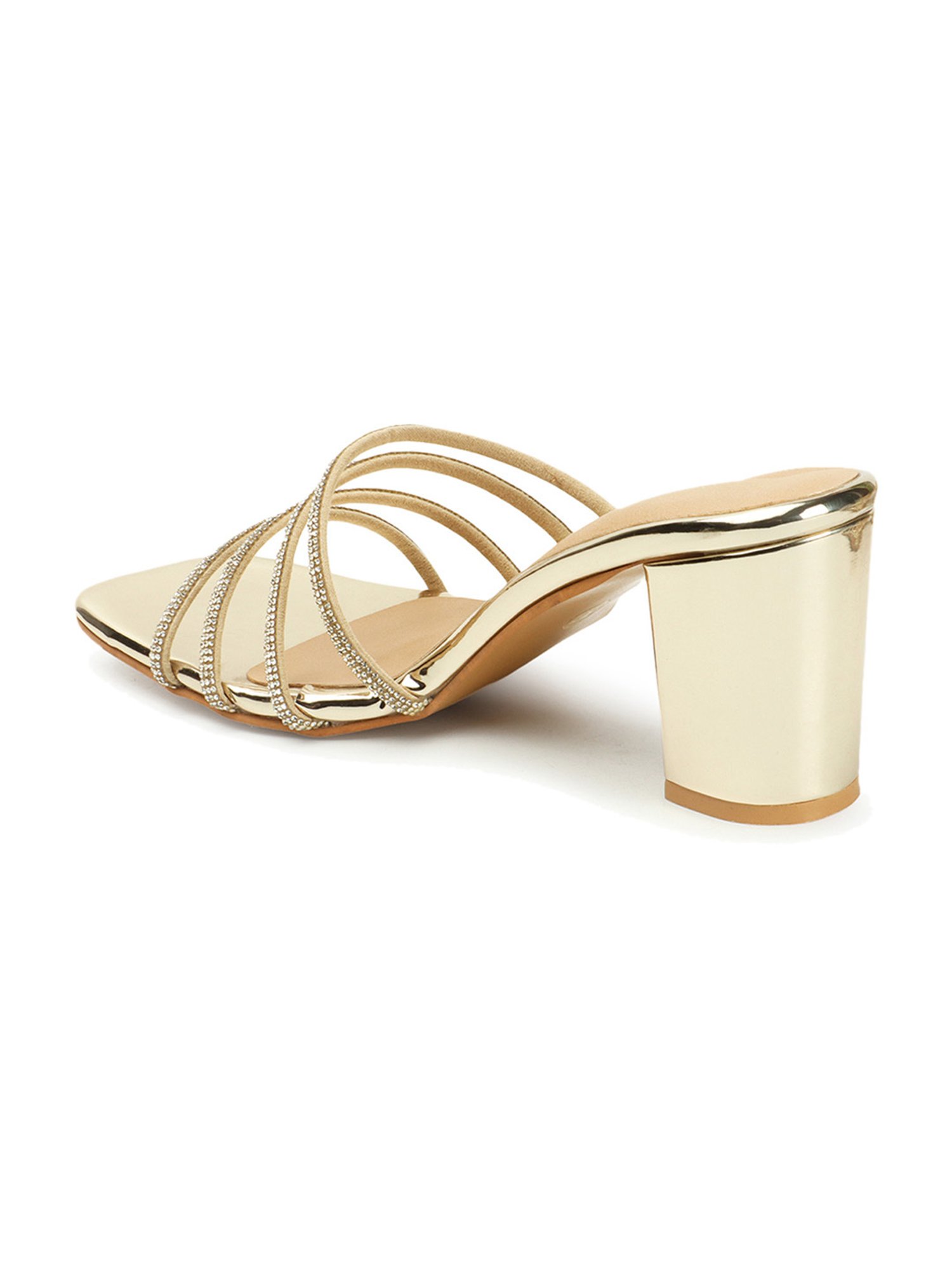 Iconics Women's Golden Casual Sandals